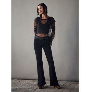 Paige Genevieve High Rise Flare Jeans size 32